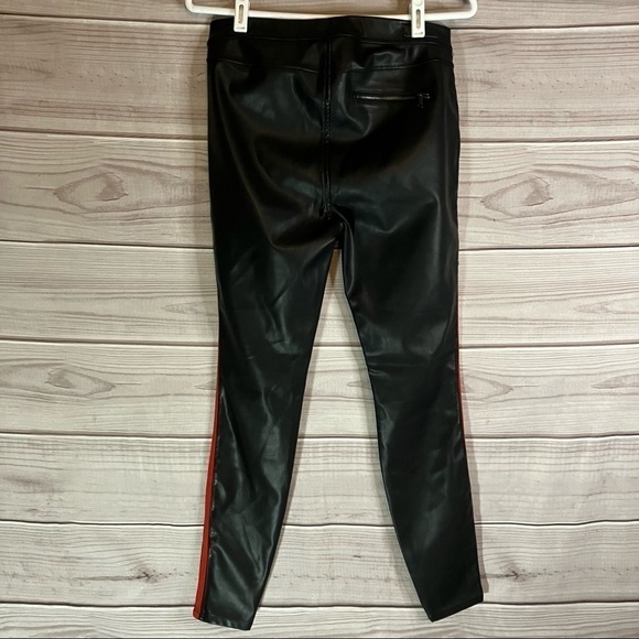 Blank NYC Light my Fire Faux Leather Pull on Pants with Red Stripes - Picture 8 of 12